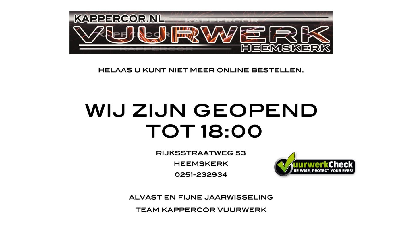 Kapper Cor – Vuurwerkshop